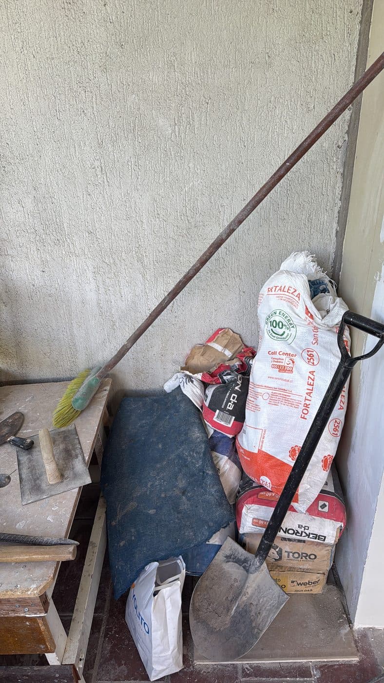 Materiales en obra