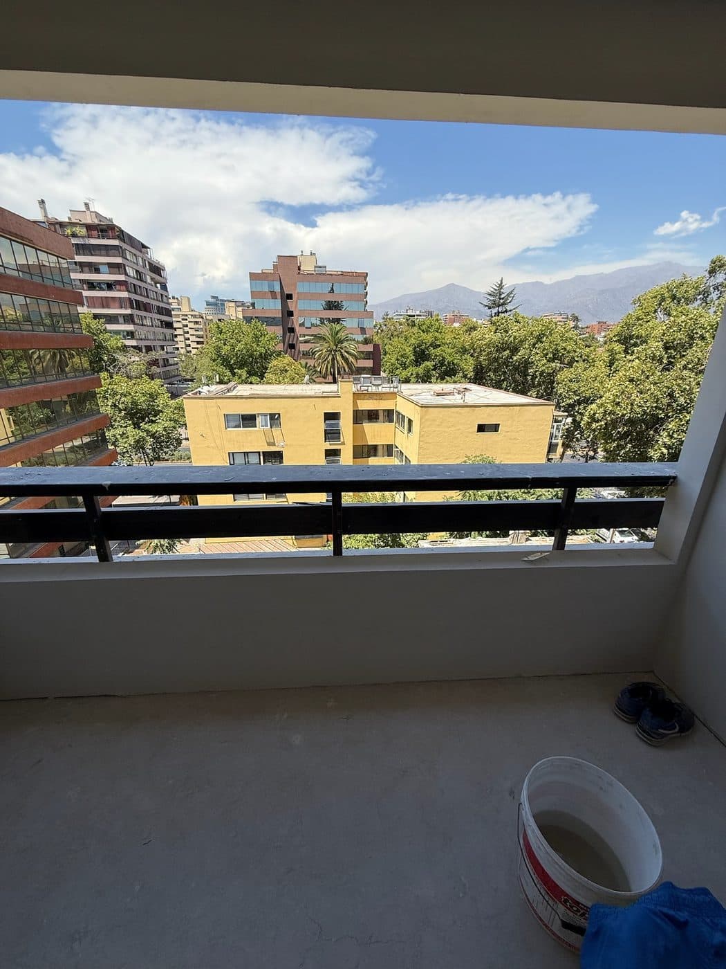 Terraza durante la obra